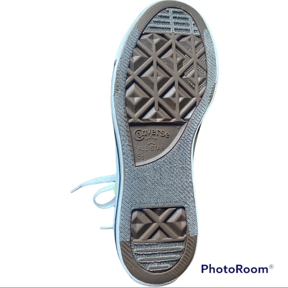 SINGLE RIGHT Lime Green Converse size 5.5 - Picture 9 of 9